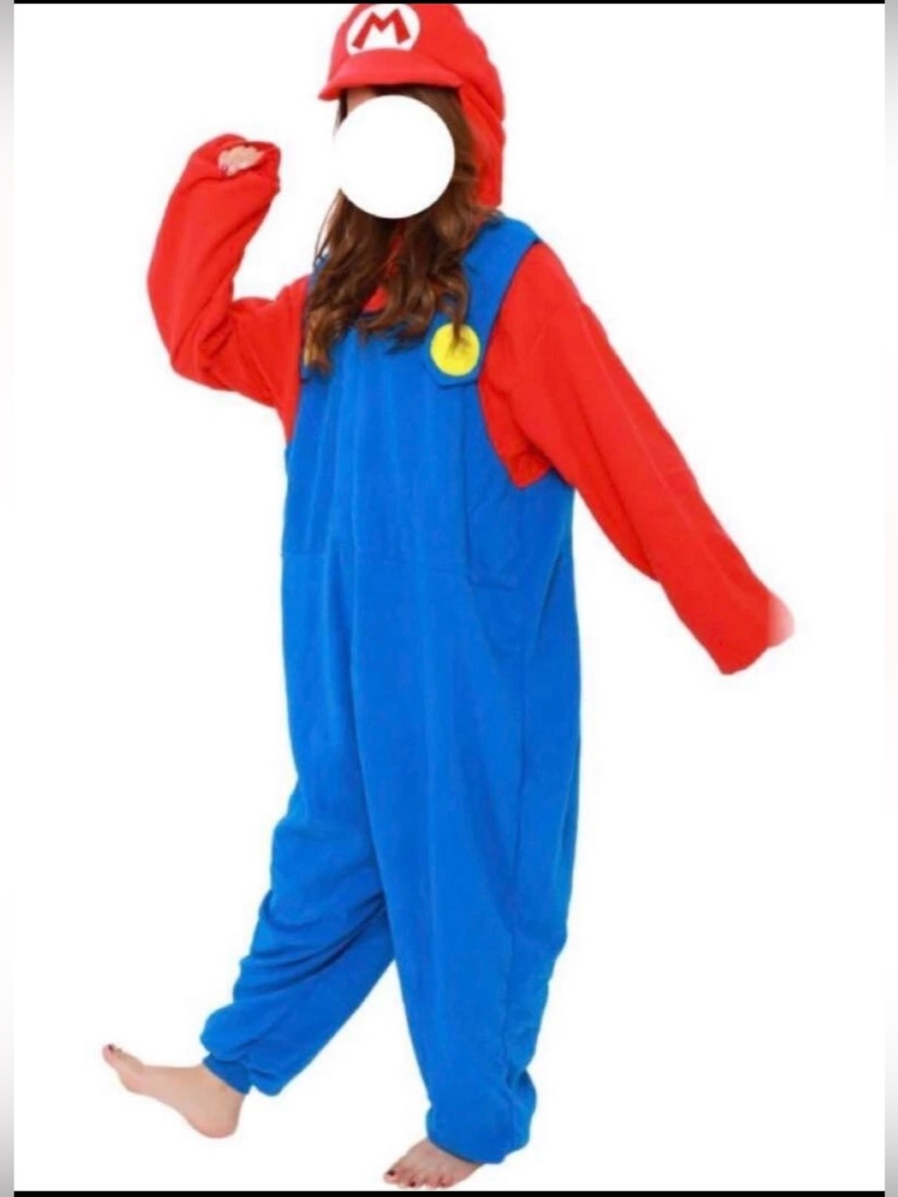 Mario Kigurumi Adult Super Mario Cosplay Halloween Nightwear